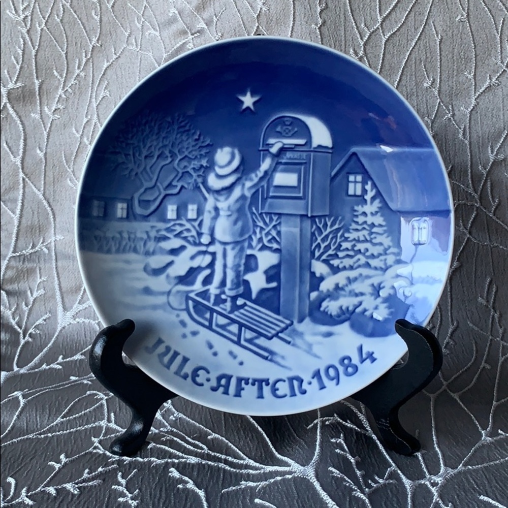 Vintage China Plate “The Christmas Letter”